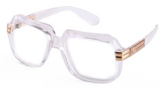 Rapper Hip Hop DJ Glasses Clear Lens Over sized Clear Lens Glasses Squared Glass