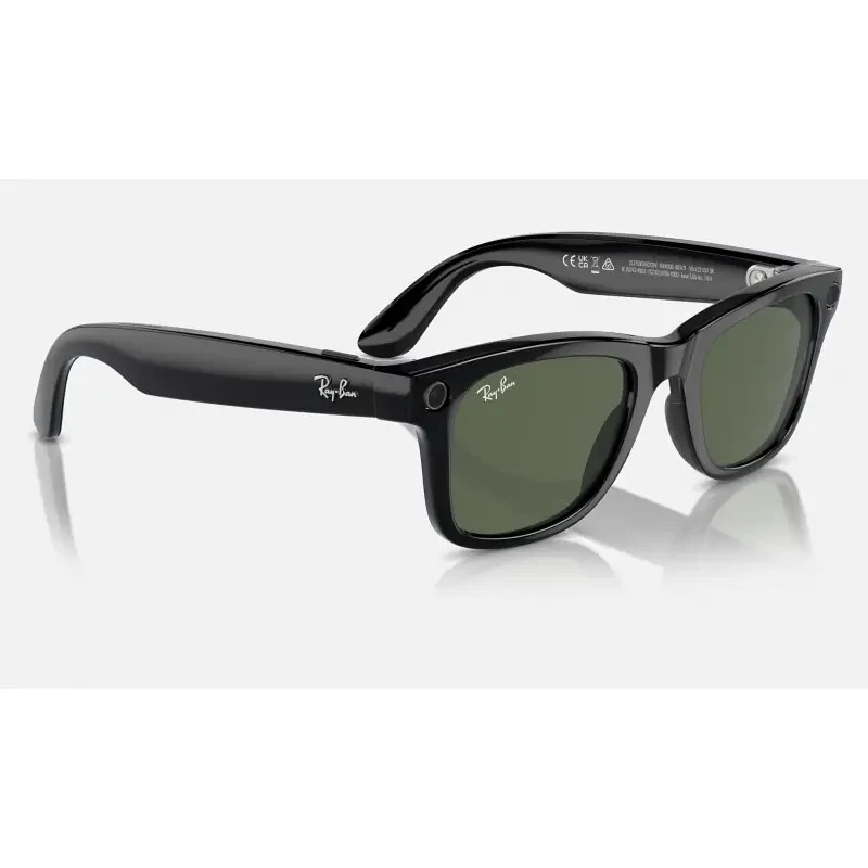 Ray-Ban Original Wayfarer Unisex Square Sunglasses – Black/Green (RB2140 901/58)