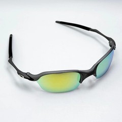 Oakley Romeo 2 X-Metal Gray Frame Yellow Blue Gradient Lens Sunglasses