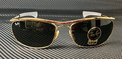 RAY BAN Olympian RB3119M 001 31 Gold Green Men’s 62 mm Sunglasses