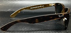 RAY BAN RB2132 902 New Wayfarer Brown Green G15 Unisex 58 mm Sunglasses