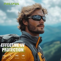 3 Pack Polarized Sports Sunglasses for Men – UV Protection Wrap Around for Cycli