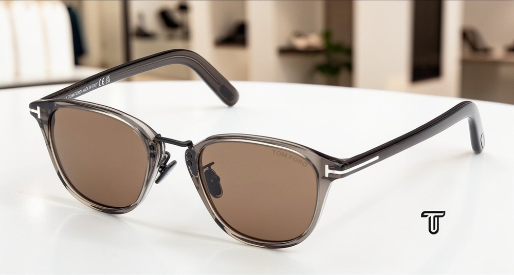 Tom Ford FT1049 D 20J Plastic Grey Other Roviex 50 mm Men’s Sunglasses
