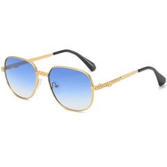 Sunglasses Men Fashion Retro Style Square Gold Frame Classic Designer Pilot 2026