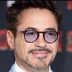 Brand Designer Men Fashion Model Round Sunglasses Downey Celebrity Avengers Iron