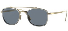 Persol PO 5005ST Silver Gold/Light Blue (8005/56) Sunglasses
