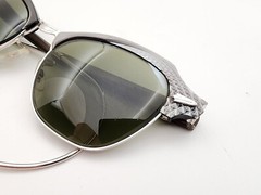 Antique Cat Eye Bausch & Lomb 1/10 12k White GF 44mm Eyeglasses Frame Only