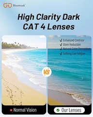 Bloomoak Super Dark Lens Black Medium, / (95% Light Blocking)