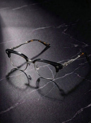 Luxury Gothic Eyeglass Frames Retro Clear Half Rim Cross Men Women Eyewear Glass