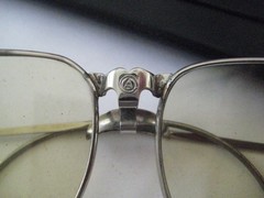 American Optical AO Unknown Aviator Pilot Sunglasses Silver Frame With Case
