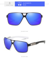 DUBERY Square Polarized Sport Sunglasses Men Women Driving Fishing Glasses New