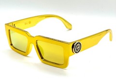 MEN GOLD LION HEAD MEDALLION SUNGLASSES CLASSIC CASUAL RETRO DESIGNER OUTDOOR