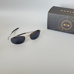 Oakley Tightrope OO4040 Polarized Sunglasses Silver Frame Black Lens