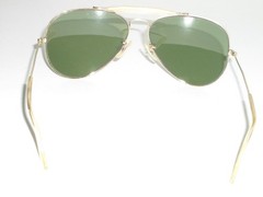 EARLY 1970’s 58[]14 VINTAGE B&L RAY-BAN GEP RB3 TRU-GREEN OUTDOORSMAN SUNGLASSES