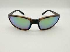 NEW Costa Del Mar BRINE II Polarized Sunglasses Matte Tortoise/Green Mirror 580P