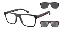EMPORIO ARMANI EA4115 50421W Matte Black Clear 54 mm Men’s Sunglasses