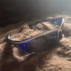 Men’s Star Wars Sunglasses Blue Plastic Frame Gray Plastic Lens Solid Style