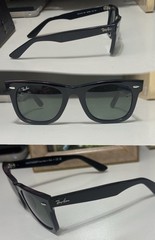 Rayban Wayfarer Black RB2140 Standard 50mm G15 Lens