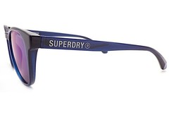 Superdry SDS 5038 Sunglasses Dark Shiny Blue with blue Mirror Lenses 153