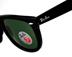 Ray-Ban Sunglasses RB2140 Original Wayfarer Clasic Black Frame Green Lens 54mm