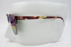 New Ray-Ban Clubmaster Mineral Flash Burgundy Sunglasses RB3016 1222C2 51 $178