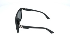 Blenders Scifi Dark Flatter Black Shield Polarized Sunglasses 148-16-145