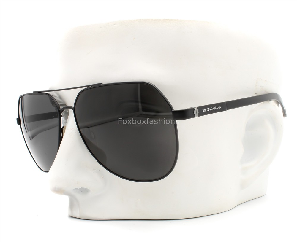 Dolce Gabbana DG 2133 1106/87 BASALTO Matte Black & Gunmetal Sunglasses