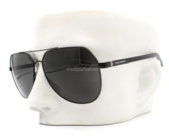 Dolce Gabbana DG 2133 1106/87 BASALTO Matte Black & Gunmetal Sunglasses