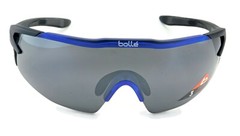 New Bolle AEROMAX Sunglasses | 12269 Matte Black Translucid Blue / TNS Gun Lens