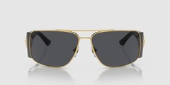 VERSACE VE2163 100287 Gold Gray 63 mm Men’s Sunglasses