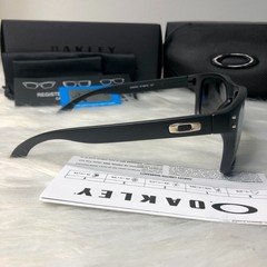 NEW Oakley Style Holbrook Sunglasses Black Frame Silver Lens Polarized UV400
