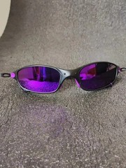 Oakley X-Metal Juliet 1.0 Sunglasses Polarized Black Frame/Purple Lenses