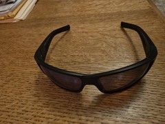 Costa Reefton PRO Wrap Sunglasses Black Plastic Frame Blue Mirrored 120mm