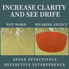 Men Sports Polarized Fishing Red Lens Sunglasses For See Fish Float Glasses New