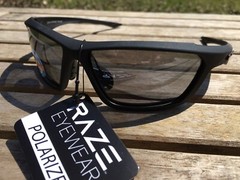 RAZE Eyewear Sunglasses Prime HDP black fishing polarized smoke With Case