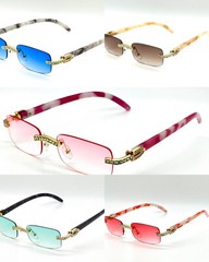 diamond buffs sunglasses men’s women’s LUXURY glasses retro Gold buff’s vvs Ice