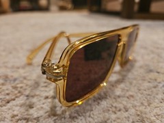New True Religion Unisex Adults Sunglasses TRM1759X Golden Translucent