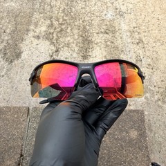 Oakley Flak 2.0 XL Prizm Polarized Sunglasses Black Frame/Red Lenses