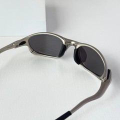 Oakley Juliet X-Metal Sunglasses Gray Frame Black Lens Vintage
