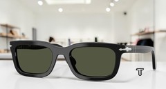 PERSOL PO3396S 95 31 Black Green 53 mm Unisex Sunglasses
