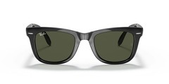 Ray-Ban RB4105 601 54mm Folding Wayfarer Black Sunglasses