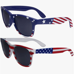 2 Pairs Bulk American Sunglasses USA Flag Classic Patriot