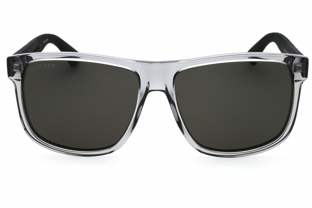 Gucci GG0010S Black Silver Sunglasses Made in Italy 58-16-145