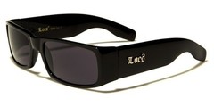 Locs Shiny Black Hardcore Street Shades Men’s Fashion Sunglasses
