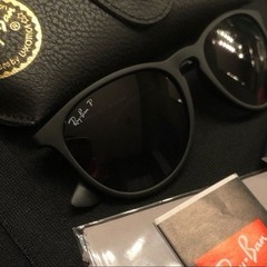 New Ray-Ban RB4171 Erika Black Matte 54mm Sunglasses