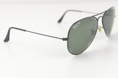 RAY-BAN RB 3025 AVIATOR LARGE METAL 002/58 58-14 3P sunglasses Black POLARIZED