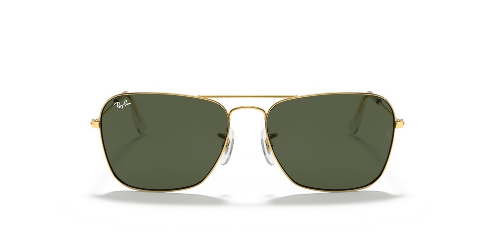 Ray-Ban RB3136 001 58mm Caravan Gold Sunglasses