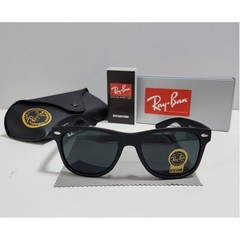 Ray-Ban Sunglasses RB2140 Original Wayfarer Black Frame Green Lenses 50mm Unisex