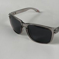 Oakley Holbrook XL Grey Smoke Clear Translucent Sunglasses Prizm Black Grey Lens