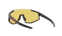 Prada Linea Rossa SPS 04WS DG004Q Rubber Black Red Yellow Sunglasses